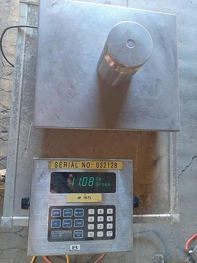 Used Scale, Platform, 14" x 12", GSE Scale, Mdl 550, S/st, B #S743333