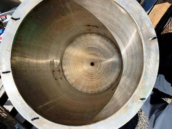 Used Tank, 7 Gallon, 316 Stainless Steel, 12" X 15", FT/DB, #S742751