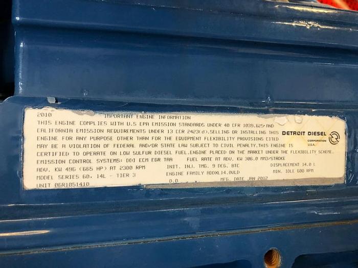 Used 2012 NOV PRESSURE PUMP