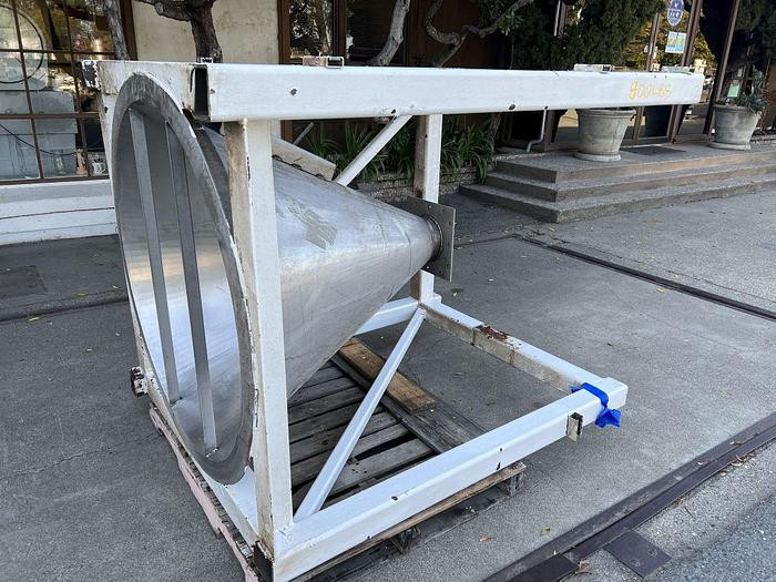 Used Hopper, 7.5 CF, S/St, 46" Diameter X 46" Deep #S744846