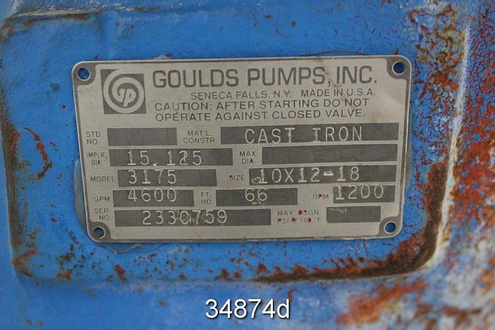 Used Goulds 3175 Pump Casing, 10x12x18 #34874