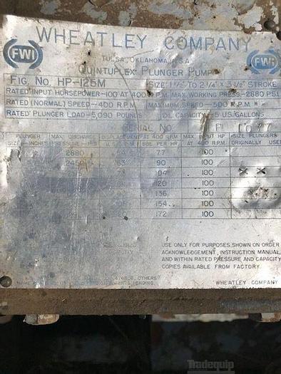 Used WHEATLEY HP125m