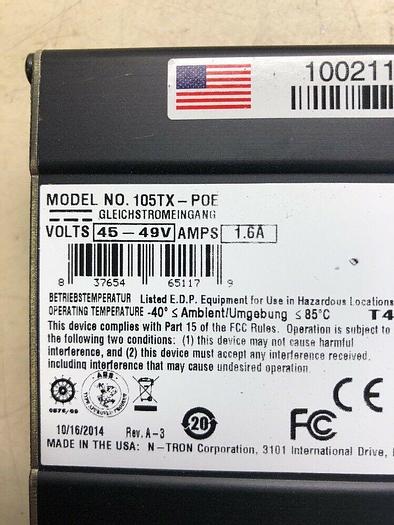 Used N-Tron 105TX-POE Ethernet Switch