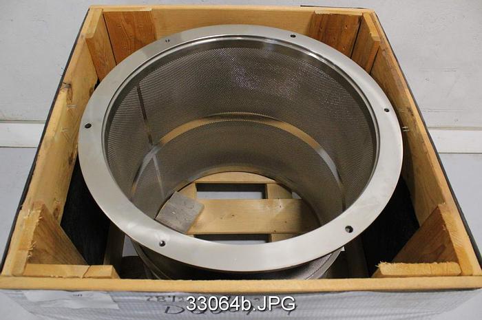 Unused Black Clawson P24 Pressure Screen Basket, .078" Holes #33064