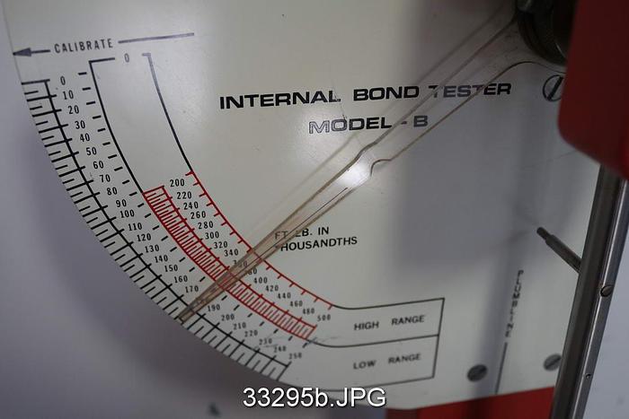 Used TTI Internal Bond Tester, Model B #33295