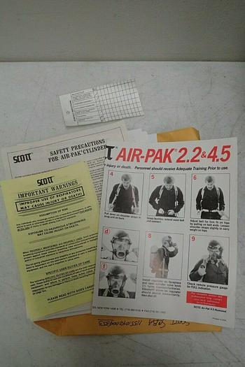 Used Scott Air Pak 2216 P.S.I. UN 1002 Air Tank with Case