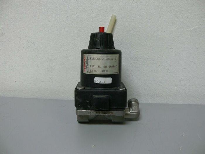 Used Lot of 3 - Gemu 615/12/D PST. 5, 90 Grad C Diaphragm Valves