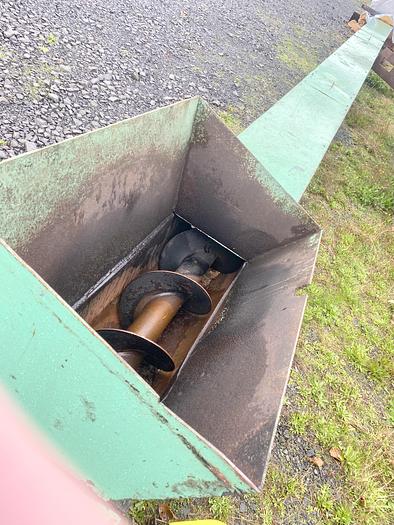 Used Used 36 ft long x 12” diameter screw auger conveyor