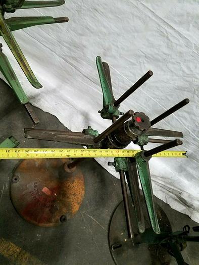 Used US Tool 30" Stock Reel Payoff for feeding metal stock to power punch press