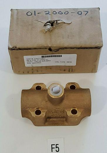 *NEW* Wilden 01-2000-07 Wilden Diaphragm Pump Brass Air Valve Assembly +Warranty