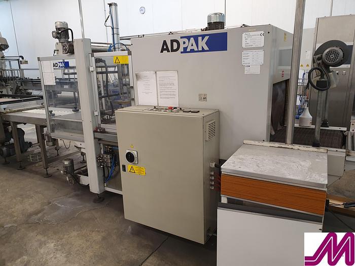 Used 2006 ADPAK  Uniblock Type 712NFS Shrink Wrapper & Heat Tunnel