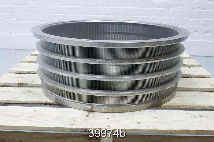 Unused Black Clawson 12P Screen Basket, Slots .014" Unused #39974