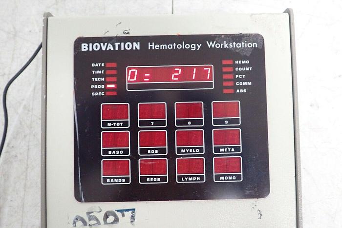 Used Biovation Model 1300-B Hematology Workstation Keypad