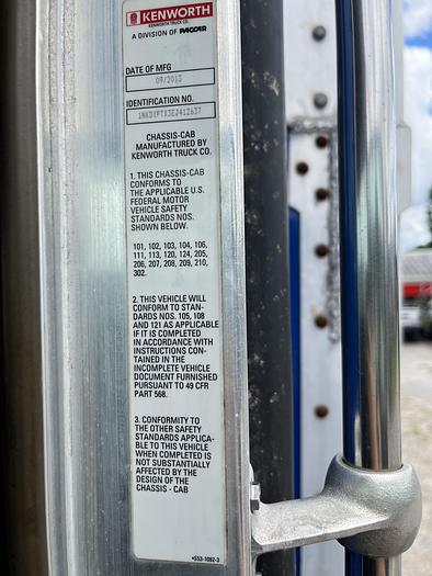 Used 2014 KW T800 Tri-Axle Dump Truck #5549