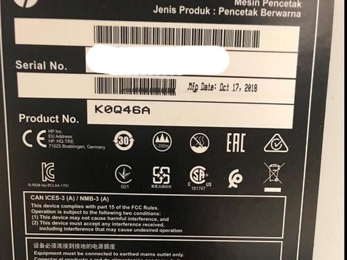 Used 2018 HP Scitex Latex 3600