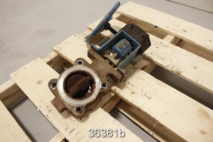 Used Neles Jamesbury 815L-11-3600-MT 3" Hand Operated Butterfly Valve #36381