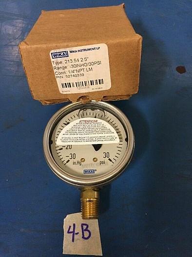 WIKA INSTRUMENT CO. NEW PSI GAUGE 213.54 2.5 FAST SHIPPING! WARRANTY!