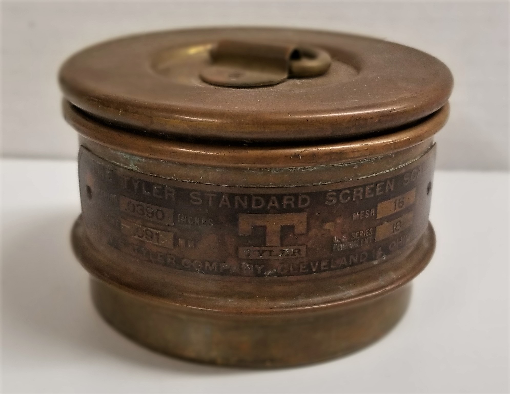 Used Tyler and Newark Brass Sieve Kit - 3" Diam