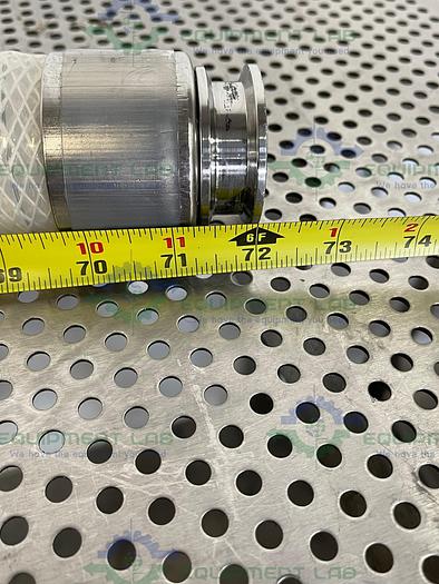 Used Sani Tech  STHT-WR-1500 72" Silicone Hose w/ 1 1/2" Sanitary Fitting