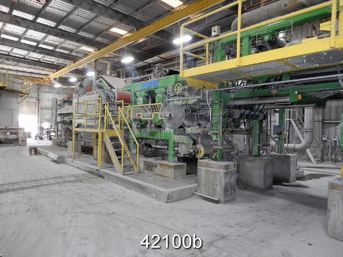 Used 1.2 Meter Wet Lap Machine With Outfeed Conveyor for Bales #42100