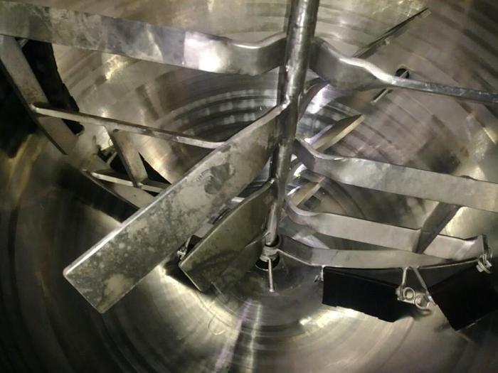 Used 1983 HAMILTON SA 150 GAL DUAL AGITATION & SCRAPE SURFACE STATIONARY "DIRECT" STEAM KETTLE,  @ AMERICA'S STEAM KETTLE HEADQUARTERS ! SA