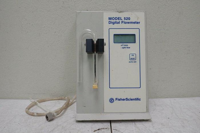 Used Fisher Scientific MODEL 520 Digital Flow Meter Flowmeter