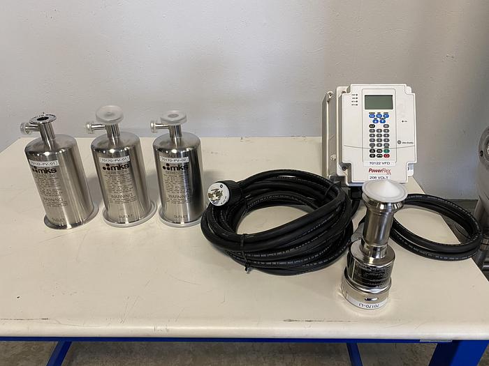 Used Holloway  2000 Liter Stainless Steel 100 PSI Jacketed Process Vessel w/ Agitator