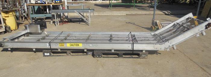 Used Conveyor, Belt, 36" x 12'6", S/st, Wire Mesh, Incline #S743062