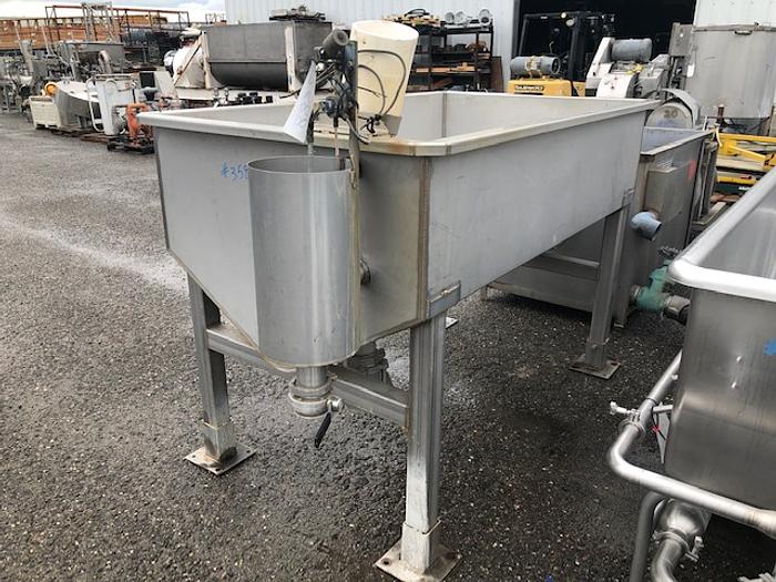 Used 400 Gallon Rectangular Stainless Steel Tank,