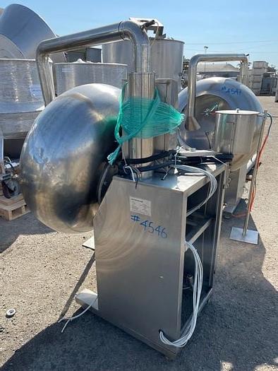 Used Stainless Steel Coating Pan with Dust Collector & Spray Dryer Model BY-1000B