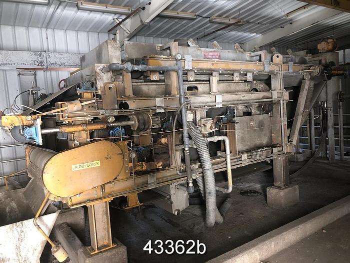 Used Andritz CPF1.0SMX-S8 Twin Wire Belt Press with Gravity Table #43362