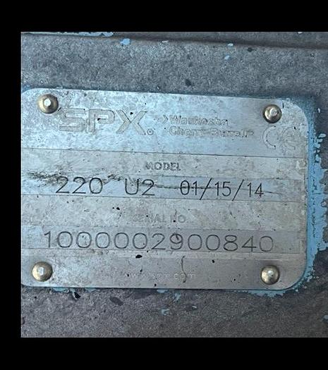 Used 2014 SPX 20 HP Model 220 Positive Displacement Pump