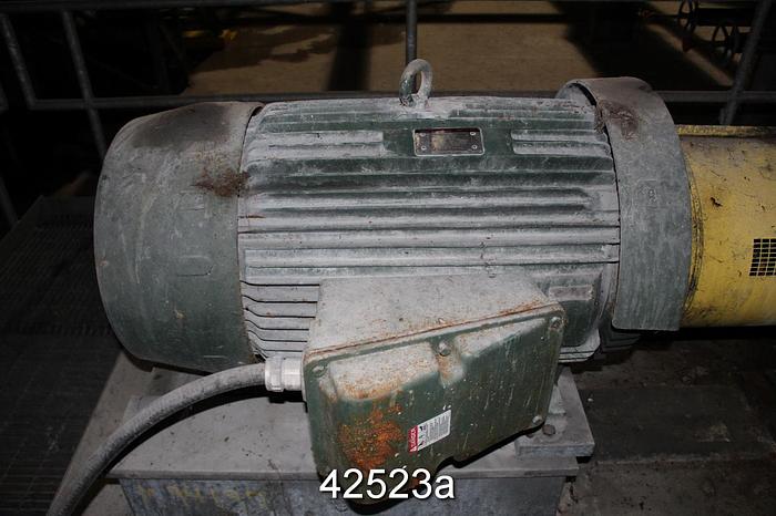 Used Toshiba B0758FLG3BSHD A/C Motor, 75 Hp, 900 Rpm, 444TS Frame #42523
