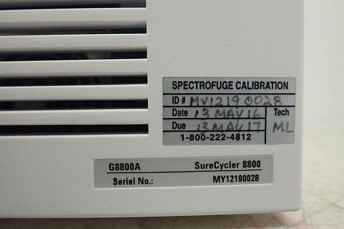 Used Agilent Technologies G8800A SureCycler 8800 G8800-001 Thermal Cycler