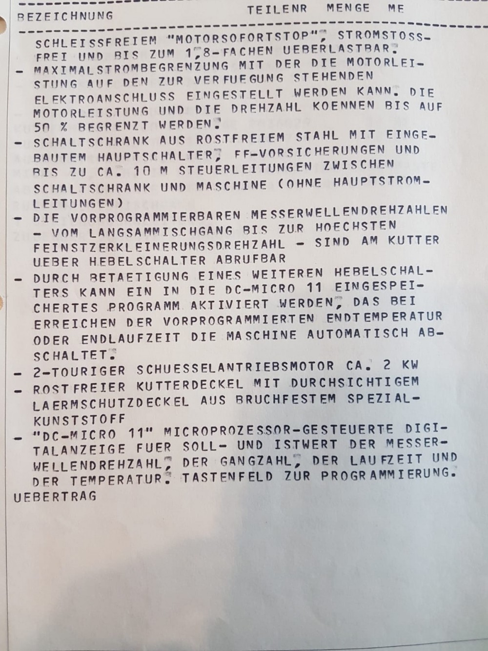 Used Seydelmann DC8 cutter