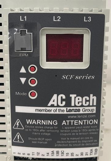 Lenze AC Tech SCF Series SF4150 Drive 400/480V 3PH Input 15HP