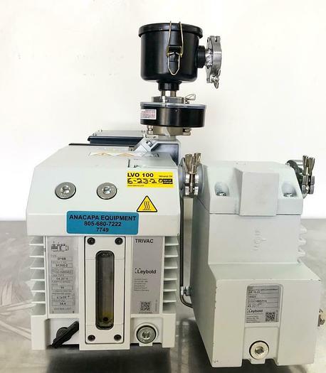 Used Leybold D16B Trivac Rotary Vane Vacuum Pump 2018, AR16-25 Exhaust Filter (7749)W