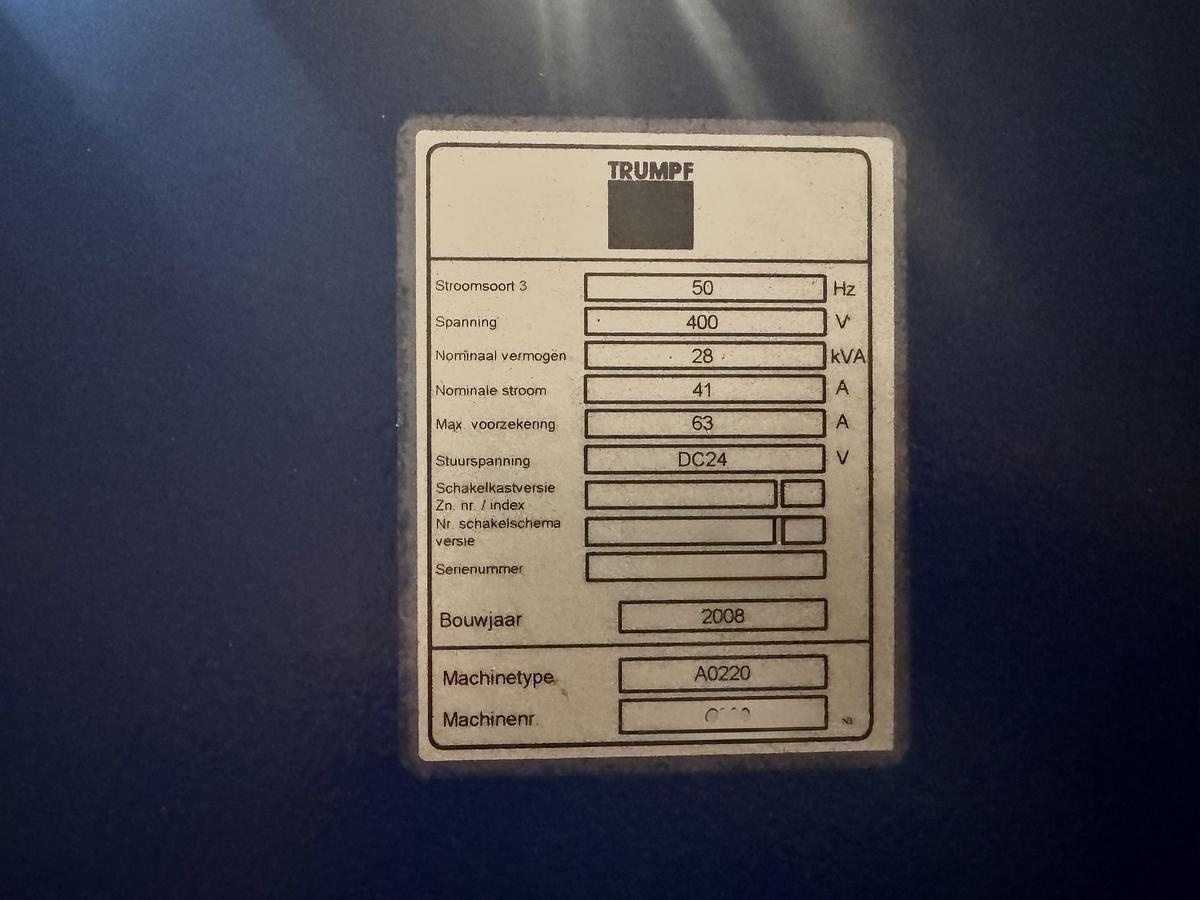 Used 2008 TRUMPF TruLaser 3030