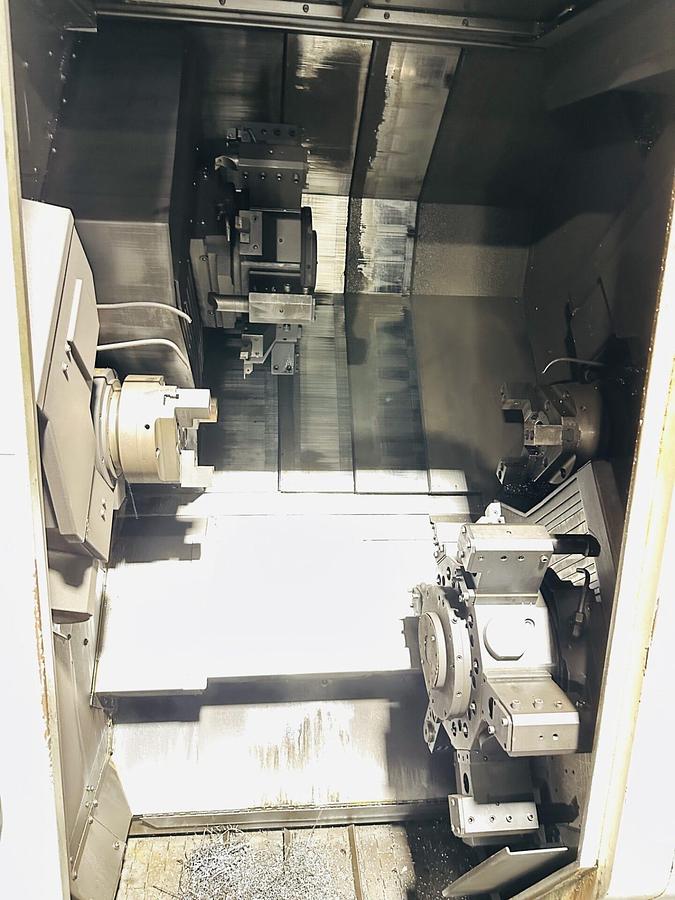 Used 2007 OKUMA LT200M Twin Turret Twin Spindle CNC Turning Centre with C-axis