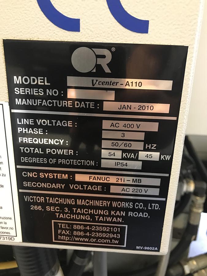 Used 2010 VICTOR V-center A110