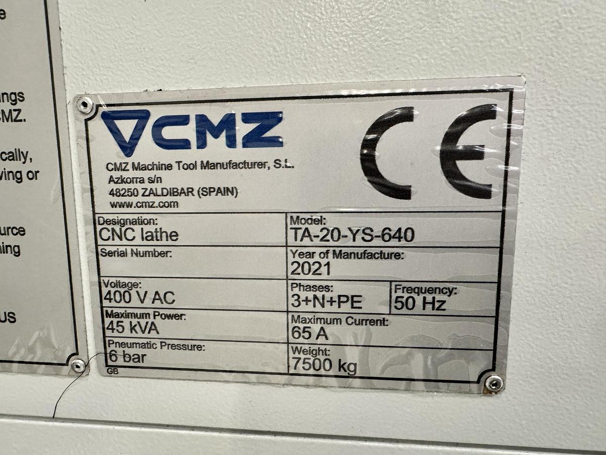 Used CMZ TA-20-YS-640