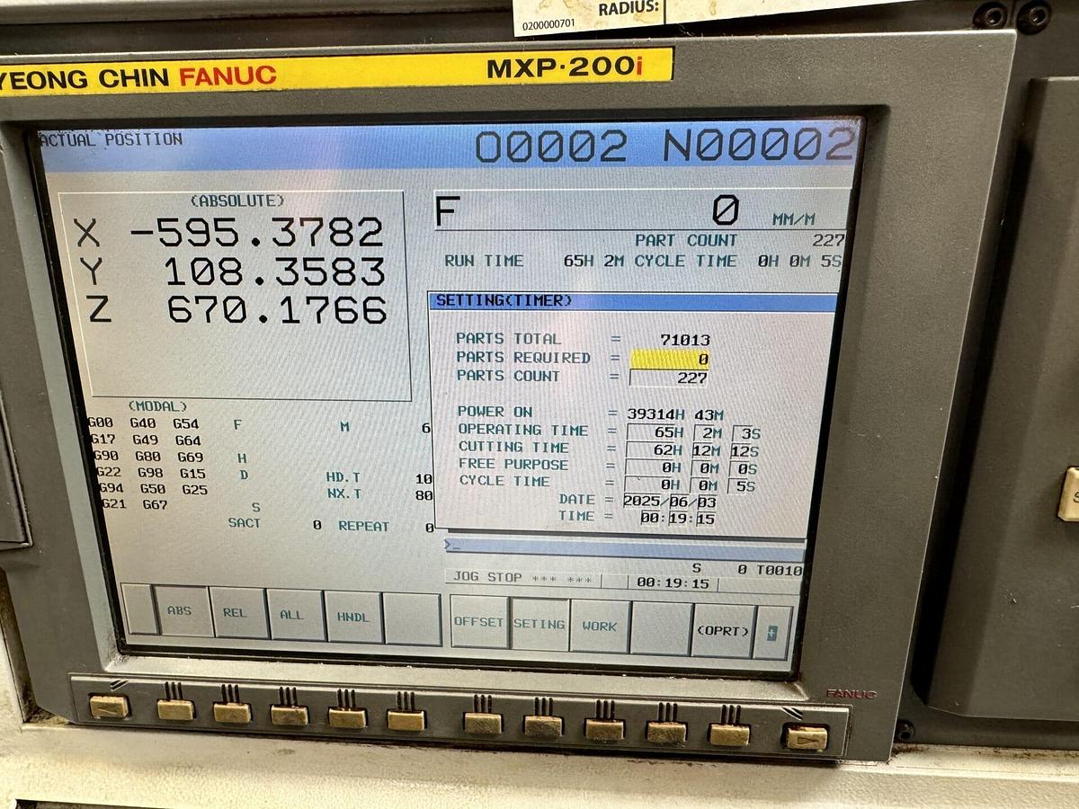 Used 2006 SUPERMAX YCM-TV188V CNC Vertical Machining Centre