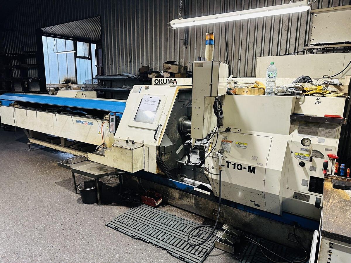 Used 2001 OKUMA LT10M Twin Turret Twin Spindle CNC Turning Centre with C-axis