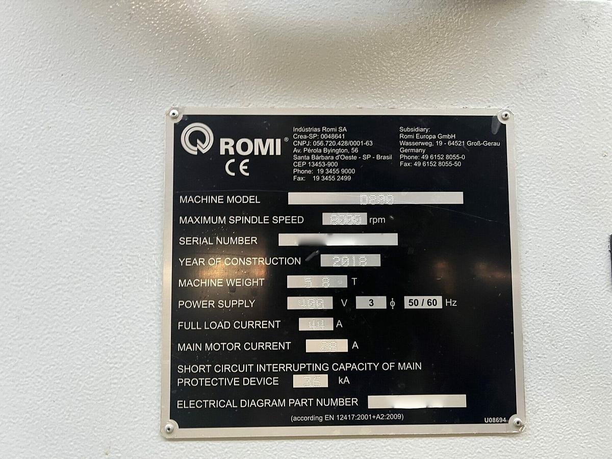 Gebraucht 2018 ROMI D800