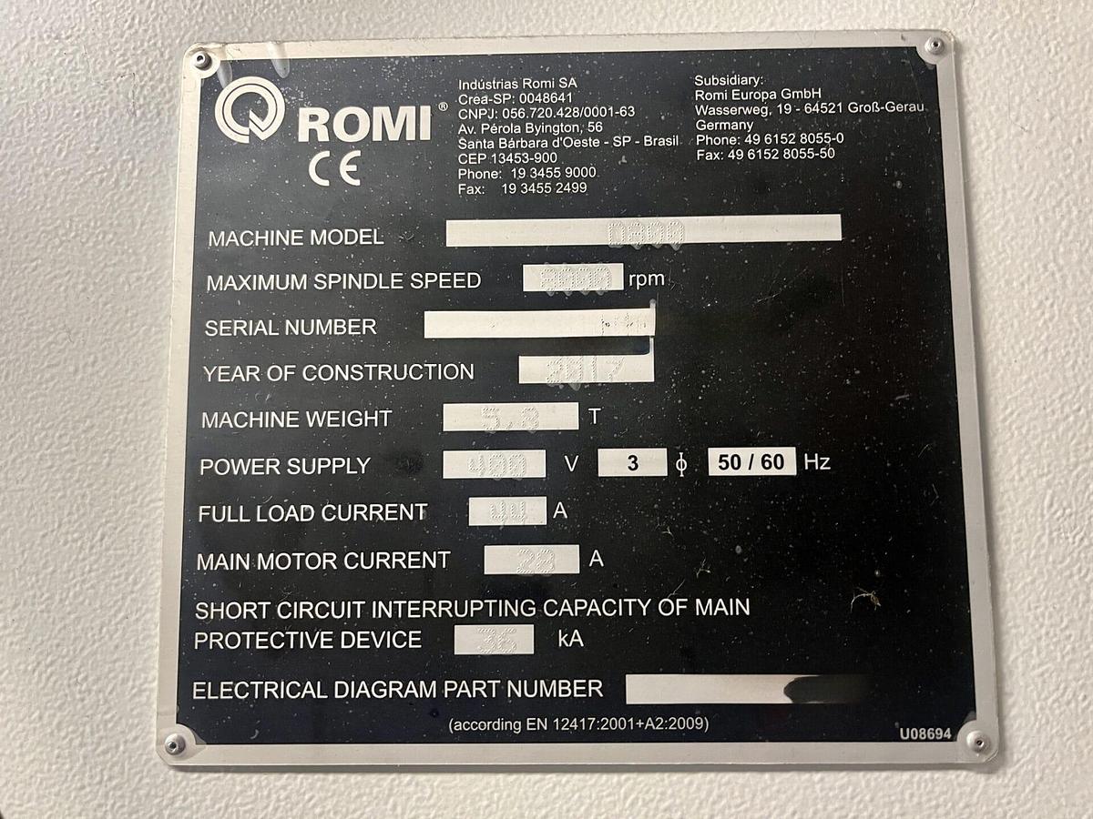 Gebraucht 2017 ROMI D800