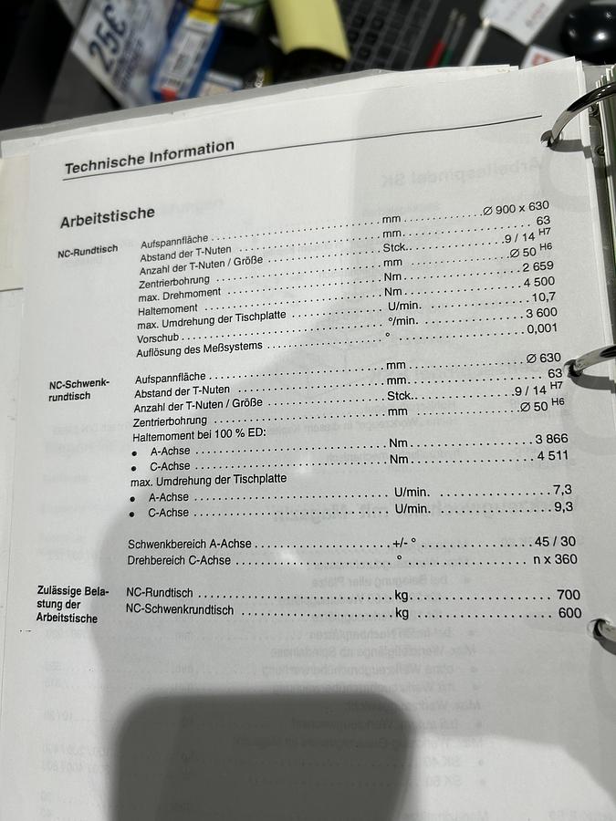 Used 1999 DECKEL MAHO DMU80P