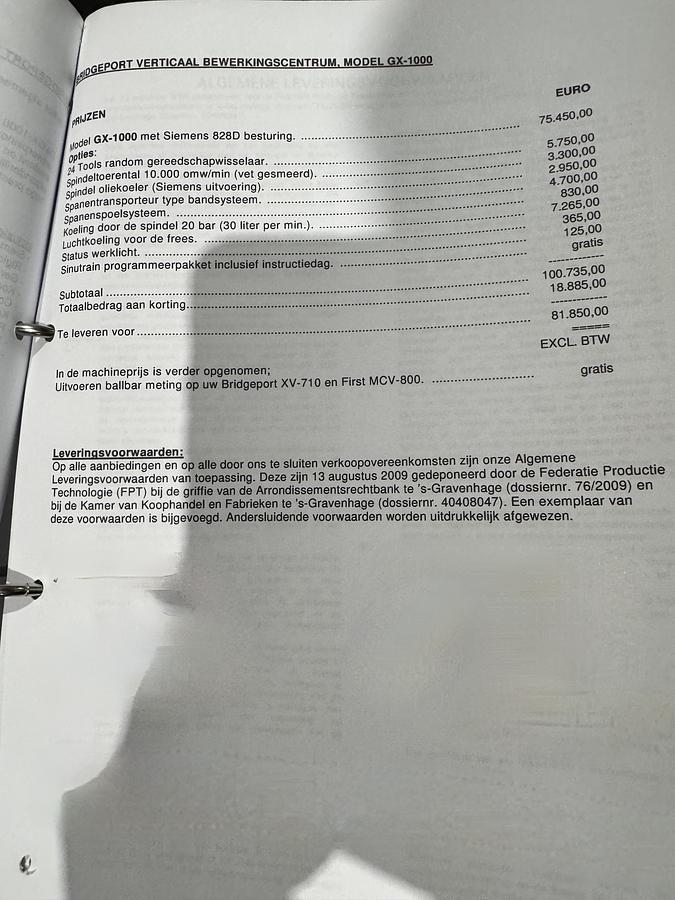 Used HARDINGE GX1000