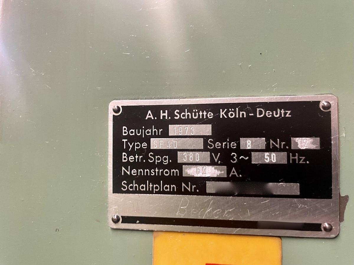 Gebraucht 1973 SCHUTTE SF 40