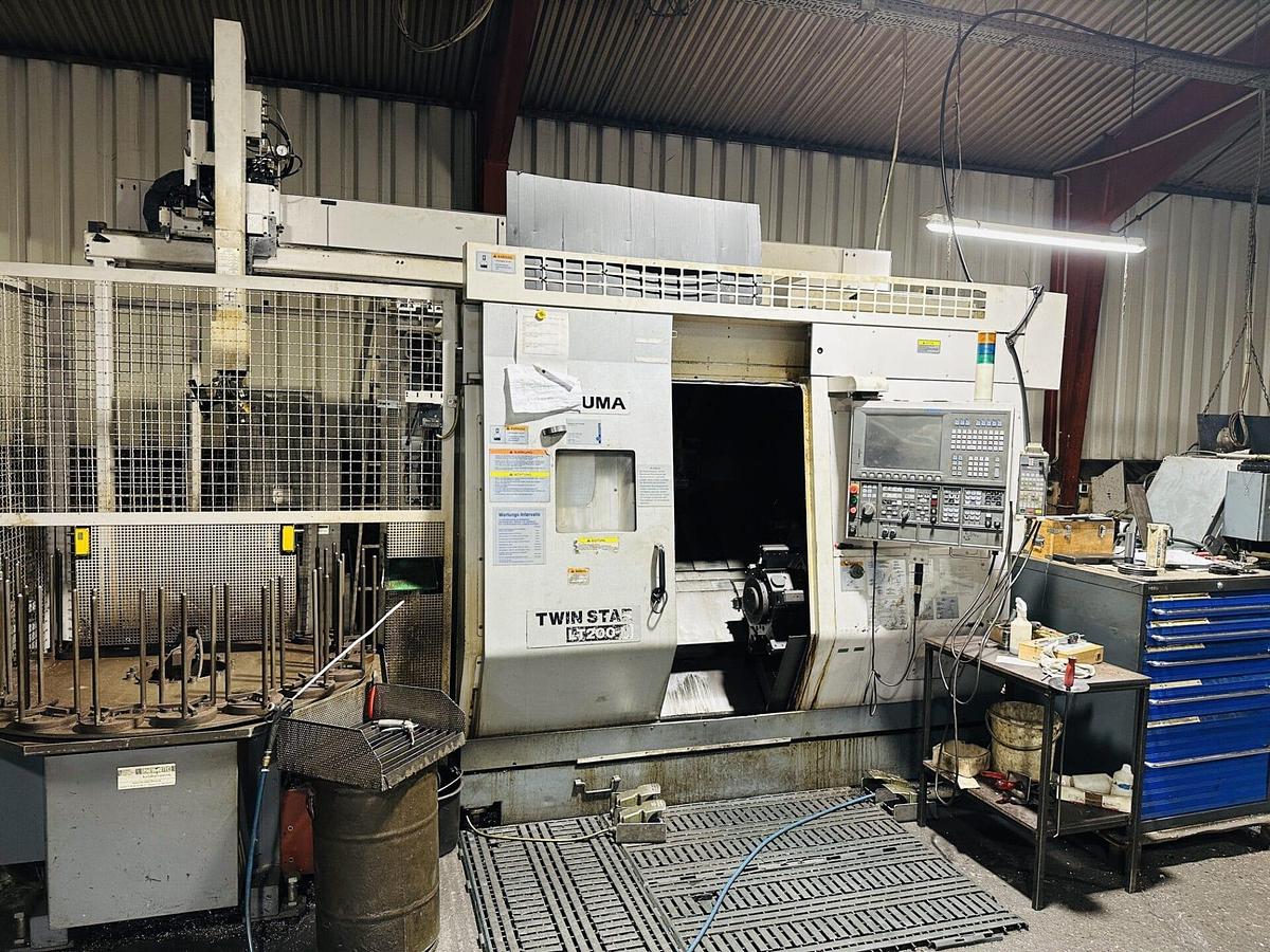 Used 2007 OKUMA LT200M Twin Turret Twin Spindle CNC Turning Centre with C-axis