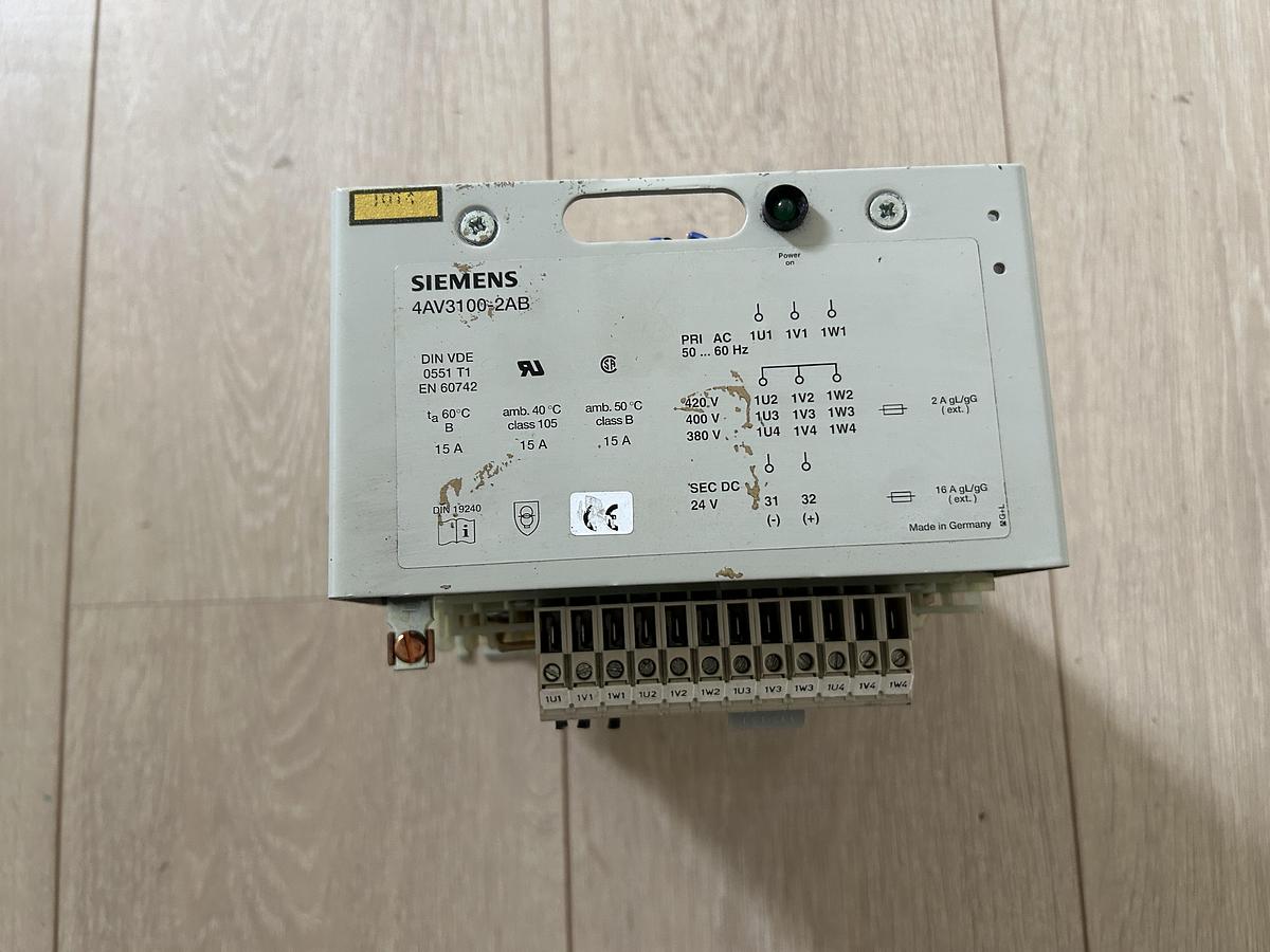 Used SIEMENS 4AV3100-2AB Simodrive Transformer